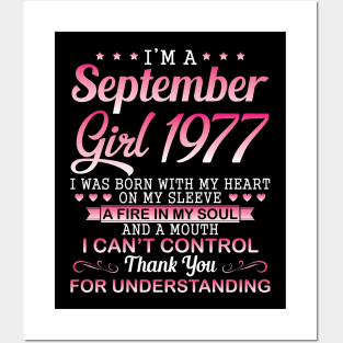 I'm A September Girl 1977 I Was Born My Heart On My Sleeve A Fire In My Soul A Mouth I Can't Control Posters and Art